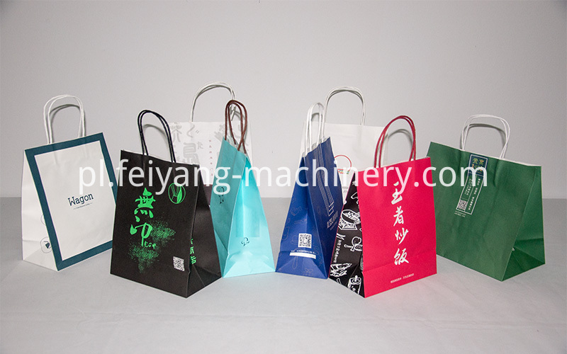 Pokrętła z rączkami w kolorze czerwonego skręcanego papieru Red Color Twisted Paper Cord Bag Handles